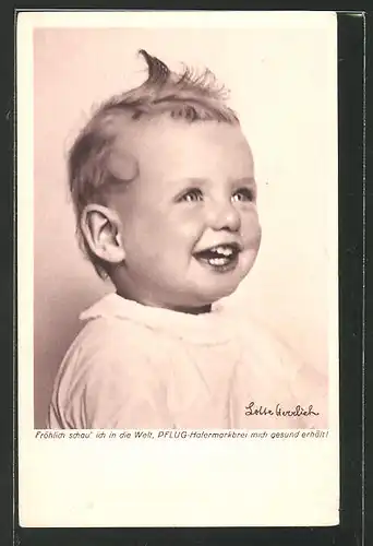 Foto-AK Lotte Herrlich: Portrait eines Kleinkindes