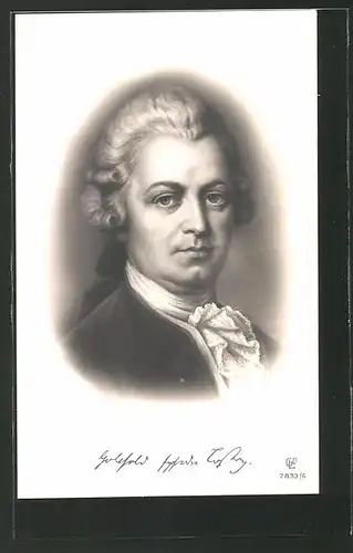 AK Portrait von Gotthold Ephraim Lessing