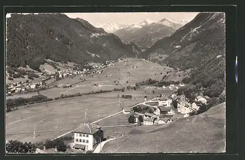 AK Ambri Piotta, Totalansicht aus der Vogelschau