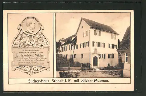 AK Schnait, Silcher-Haus mit Silcher-Museum