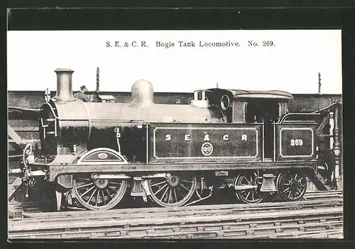 AK englische Eisenbahn "S.E& C.R. Bogie Tank Locomotive"