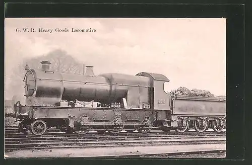 AK englische Eisenbahn "G. W. R. Heavy Goods Locomotive"