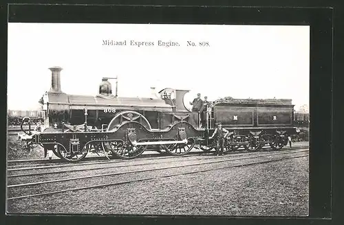 AK englische Eisenbahn "Midland Express Engine"