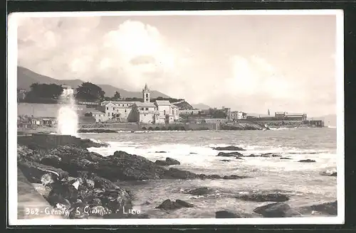 AK San Giuliano, Lido, Teilansicht mit Kirche