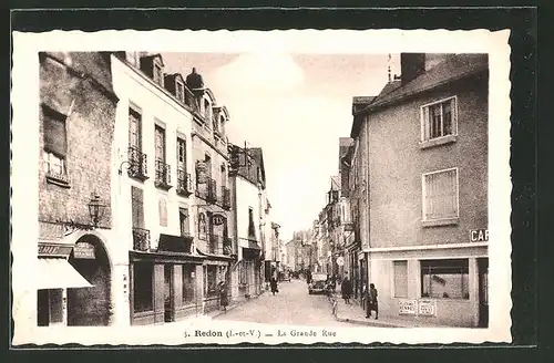 AK Redon, La Grande Rue