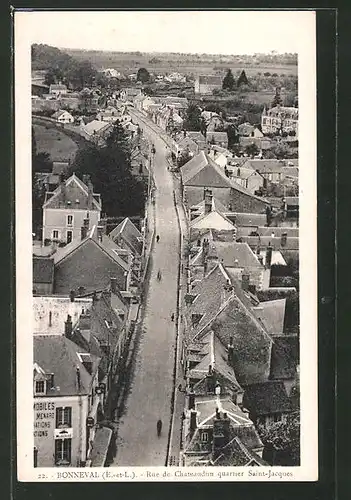 AK Bonneval, Rue de Chateaudun quartier Saint-Jaques