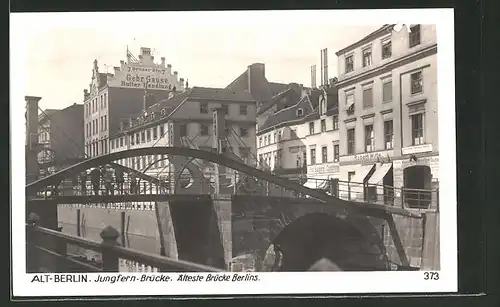 AK Berlin, Jungfernbrücke, Friedrichsgracht