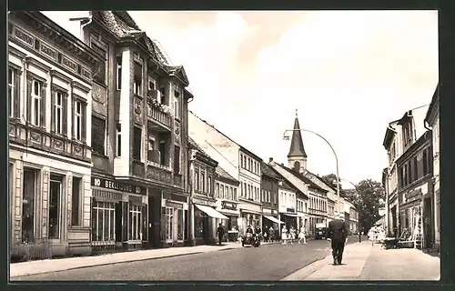 AK Zossen, Blick in die Berliner Strasse