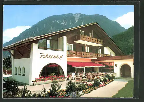 AK Farchant, Hotel-Café "Föhrenhof", Frickenstrasse 2