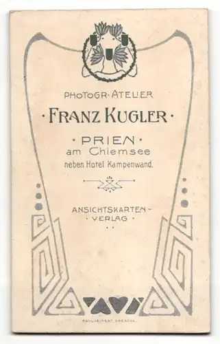 Fotografie Franz Kugler, Prien a. Chiemsee, Portrait älterer Herr mit Orden