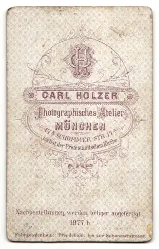 Fotografie Carl Holzer, München, Portrait Garde-Soldat in Uniform