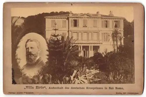 Fotografie Atelier Scheurich, Berlin, Ansicht San Remo, Villa Zirio, Aufenthalt des deutschen Kronprinzen