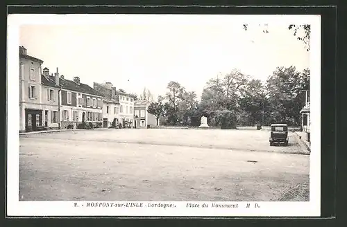 AK Monpont-sur-L'Isle, Place du Monument