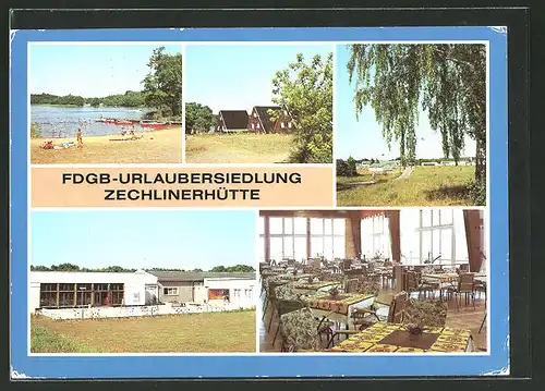 AK Zechlinerhütte, FDGB-Urlaubersiedlung Zechlinerhütte