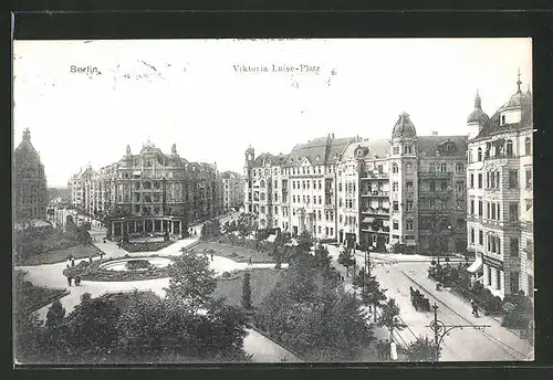 AK Berlin-Schöneberg, Blick auf den Viktoria Luise-Platz