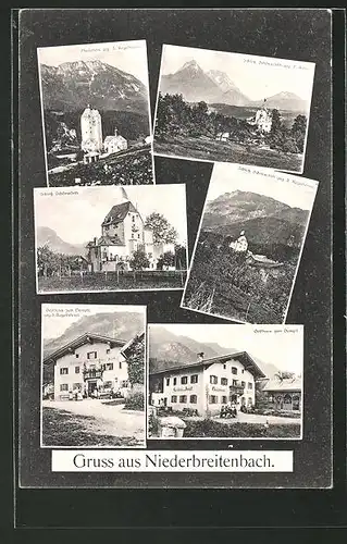 AK Niederbreitenbach, Gasthaus Zum Dampfl, Schloss Schönwörth