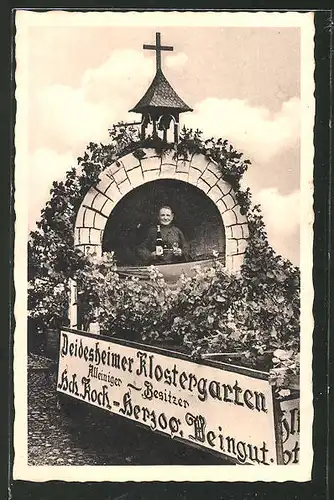 AK Deidesheim, Erntedankfest 1935, Festwagen