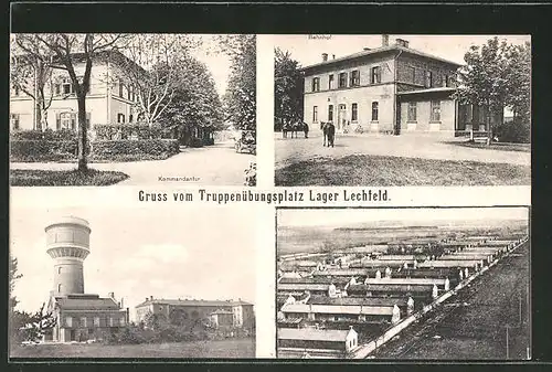 AK Lechfeld, Truppenübungsplatz Lager Lechfeld, Bahnhof