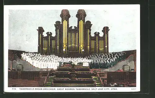 AK Salt Lake City, UT, Tabernacle Organ and Choir, great Mormon Tabernacle