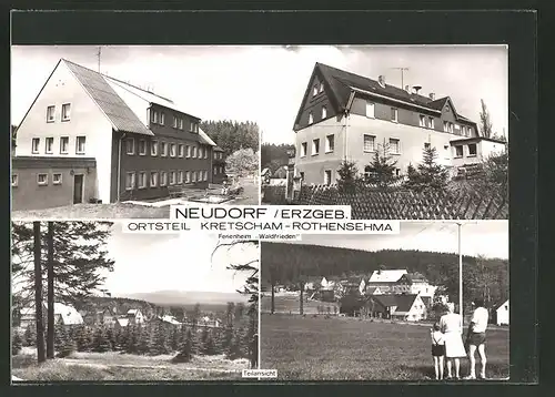 AK Neudorf, Ferienheim "Waldfrieden", Teilansicht