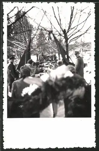 Fotografie Fotohaus Veit, Schwarzenberg, DDR-DSF, Deutsch-Sowjetische Freundschaft, Trauermarsch