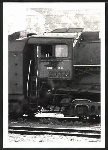 Fotografie Eisenbahn Russland, Dampflok, Lokomotive Nr. 20-323, Führerstand-Detail