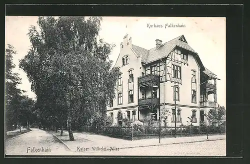 AK Falkenhain, Kurhaus Falkenhain in der Kaiser Wilhelm Allee