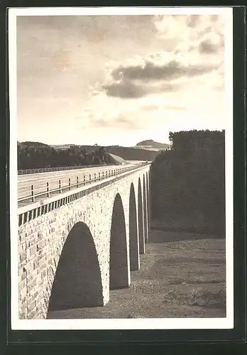 AK Saaletalbrücke der Reichsautobahn Leipzig-Nürnberg