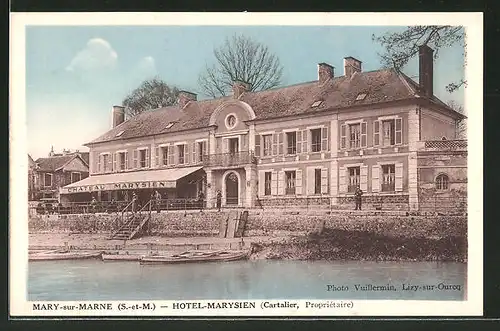 AK Mary-sur-Marne, Blick zum Hotel Marysien