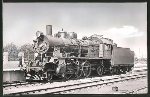 Foto-AK russische Eisenbahn, Dampflok, Tender-Lokomotive Lok-Nr.: C 250-38
