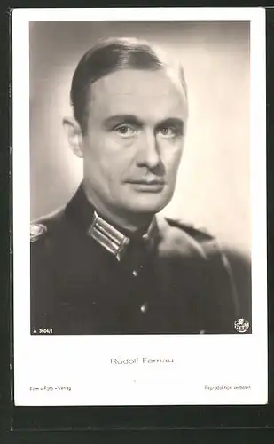 AK Schauspieler Rudolf Fernau in Uniform