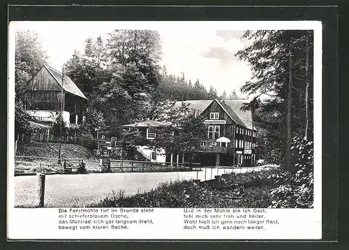 AK Kleingiesshübel, Forstmühle im Krippengrund