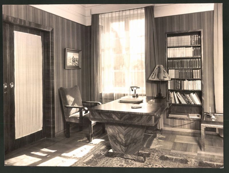 Fotografie Art Deco Einrichtung Deutsche Werkstatten Ag Entwurf Karl Bertsch Schreibtisch Im Arbeitszimmer Nr 7596677 Oldthing Diverse Fotog