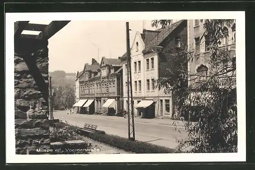 AK Milspe, Voerderstrasse mit Geschäften