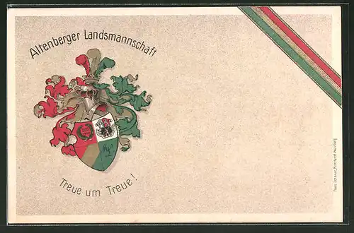 AK Altenberg, 2. Wiedersehensfest der Altenberger Landsmannschaft 1924, Treue um Treue!