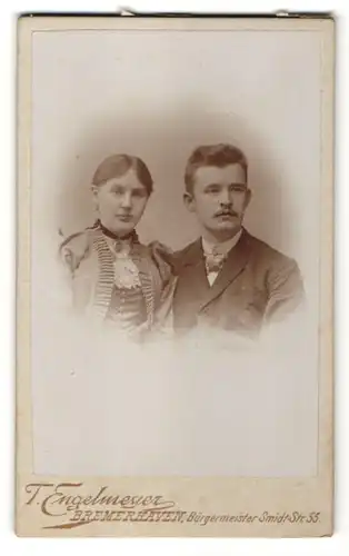 Fotografie T. Engelmeyer, Bremerhaven, Portrait bürgerliches junges Paar