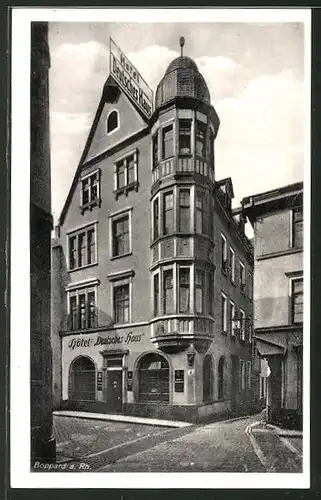 AK Boppard, Hotel Deutsches Haus, Oberstrasse 28