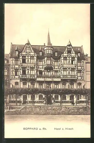 AK Boppard, Hotel zum Hirsch