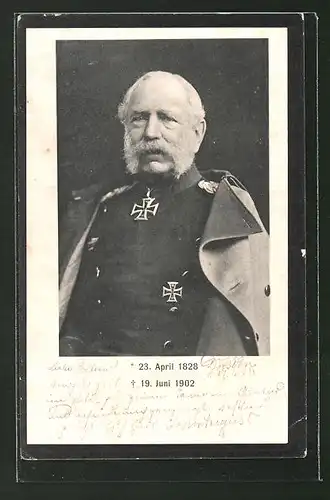 AK König Albert von Sachsen in Uniform mit Ritterkreuz