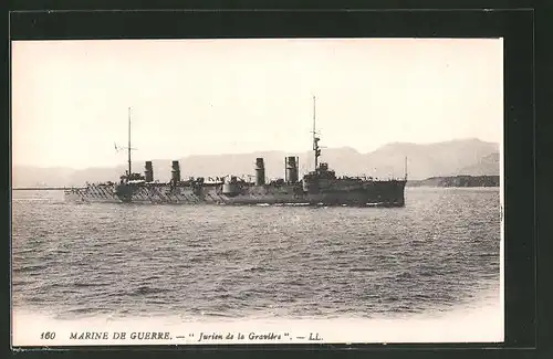 AK Kriegsschiff Jurien de la Gravière, Kriegsschiff
