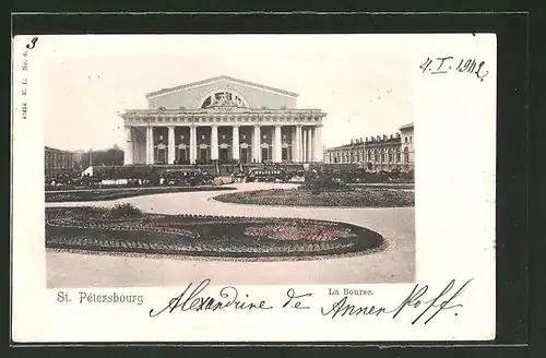 AK St. Petersbourg / St. Petersburg, la Bourse / Börse