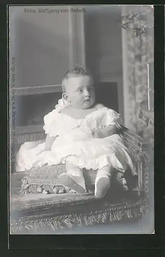 AK Prinz Wolfgang von Anhalt als Baby