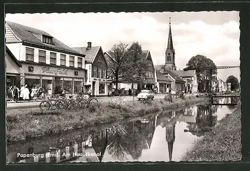 AK Papenburg, Strasse am Hauptkanal