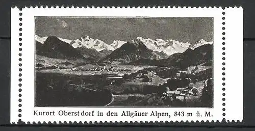 Reklamemarke Oberstdorf, Allgäuer Alpen