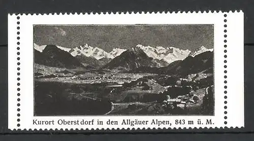 Reklamemarke Oberstdorf, Allgäuer Alpen