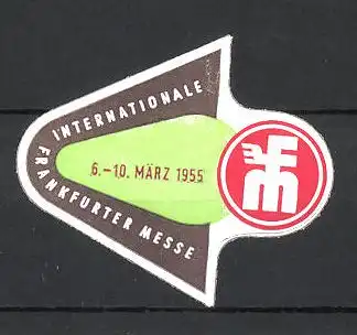 Reklamemarke Frankfurt, Internationale Messe 1955, Messelogo