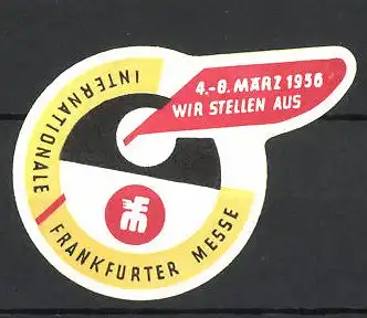 Reklamemarke Frankfurt, Internationale Messe 1956, Messelogo