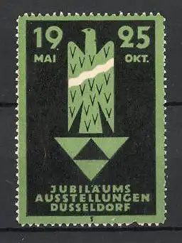 Reklamemarke Düsseldorf, Jubiläumsausstellungen 19258, Messelogo