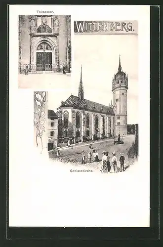 AK Wittenberg, Thesentor und Schlosskirche
