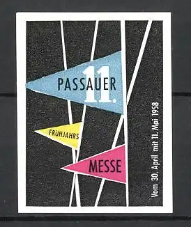 Reklamemarke Passau, Frühjahrsmesse 1958, Messelogo